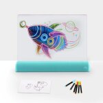 Tablette graphique led enfant peinture 3d fluorescente educative cadeau magique yonis Tablette graphique led enfant peinture 3d fluorescente educative cadeau magique yonis