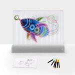Tablette graphique led enfant peinture 3d fluorescente educative cadeau magique yonis
