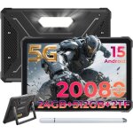 Tablette robuste hotwav r9 ultra 5g 24(8 + 16)go + 512go / 2to tablette etanche android 15 11  2k fhd ...