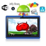 Tablette tactile 7 pouces multi touch android 6. 0 google play wifi 3d bleu yonis