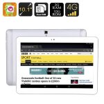 Tablette tactile android 10 pouces 4g quadcore 32go dual sim ecran ips hd blanc yonis