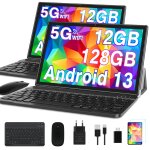 Tablette tactile goodtel g3 5g wi - fi 12 / 128 go 10 pouces android 13 octa - core 8000mah, corps en ...
