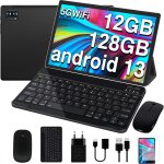 Tablette tactile jusyea j10 10 pouces android 13 octa - core 12gb ram + 128gb rom, 5g wi - fi, gps, bluetooth ...