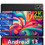 Tablette tactile jusyea j9 11 pouces android 13 octa - core 16gb ram + 256gb rom, 5g wifi, bluetooth ...