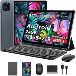 Tablette tactile kingrid t90 11  fhd, android 16, ram 24go rom 128go - sd 2to, 8000 mah, gemini ai, avec ...