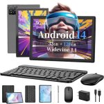 Tablette tactile - takinuru - 10. 1 pouces - android 14 - 32go ram - 128go rom - 5g wifi