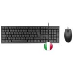 Tacens anima acp02it pack clavier souris maison / bureau usb qwerty italien noir