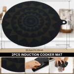Tampon d'isolation thermique pour cuisinière à induction, protection de table de cuisson, manique en ... Tampon d'isolation thermique pour cuisinière à induction, protection de table de cuisson, manique en ...