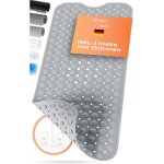 Tapis de douche antidrapant sensible 100 x 40 cm - avec 2 crochets - tapis de bain antidrapant - sans ...