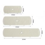 Tapis de protection contre les éclaboussures pour robinet de cuisine, en silicone, pour évier, égouttoir ... Tapis de protection contre les éclaboussures pour robinet de cuisine, en silicone, pour évier, égouttoir ...