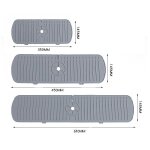 Tapis de protection contre les éclaboussures pour robinet de cuisine, en silicone, pour évier, égouttoir ... Tapis de protection contre les éclaboussures pour robinet de cuisine, en silicone, pour évier, égouttoir ...