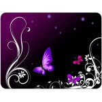 Tapis de souris l 36 x 25 cm, mouse pad, papillon violet, tapis de souris en tissu, antid�rapant, silencieux, ...