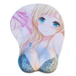 Tapis de souris 3d fille blonde avec lingerie repose poignet cadeau * dimensions : 250 x 220 x 25 mm ...