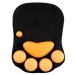 Tapis de souris 3d en forme de patte de chat pour ordinateur, repose - poignet, confortable, en mousse ...