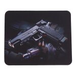 Tapis de souris antidrapant  motif de pistolets, pour ordinateur portable, pc, souris de jeu, laser ...