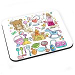 Tapis de souris aquarelle chateau princesse jouet enfant dessin mignon Tapis de souris aquarelle chateau princesse jouet enfant dessin mignon