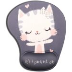 Tapis de souris avec coussin en gel - ergonomique - pour poignet - avec repose - poignet