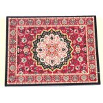 Tapis de souris cratif mini tapis oriental motif tissu textile petit tapis de souris avec pompons en ...
