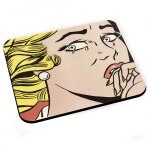 Tapis de souris crying girl 1963 / by roy lichtenstein / pop art / comics Tapis de souris crying girl 1963 / by roy lichtenstein / pop art / comics