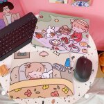 Tapis de souris doux et antidérapant, imperméable, mignon, dessin animé, pour ordinateur et bureau Tapis de souris doux et antidérapant, imperméable, mignon, dessin animé, pour ordinateur et bureau