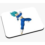 Tapis de souris dragon ball super vegeta attaque super saiyan cheveux bleus anime manga japon