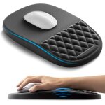 Tapis de souris ergonomique 2 en 1 avec repose - poignet et repose - poignet - tapis de souris de massage ...