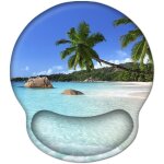 Tapis de souris ergonomique avec coussin en gel avec repose - poignets