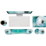 Tapis de souris, ergonomique repose poignet, repose - poignet clavier mousse  mmoire, sous verres, ...