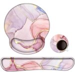 Tapis de souris ergonomique repose poignet gel, repose - poignet clavier mousse � m�moire, sous verres, ...