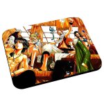 Tapis de souris fairy tail natsu gray elfman lion mirajane manga