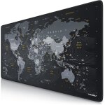 Tapis de souris gaming global 900x400mm sous - main bureau planisphre gamer extra large xxl en tissu, ...