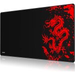 Tapis de souris gaming mousepad xxl grand sous main bureau 900x400mm mouse pad avec une surface en tissu ...