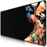 Tapis de souris gaming xxl 900x400mm, mouse pad mat, sous - main bureau gamer extra large en tissu, base ...