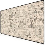 Tapis de souris gaming xxl 900x400mm, mouse pad mat, sous - main bureau gamer extra large en tissu, base ...