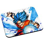 Tapis de souris god goku dragon ball super cheveux bleu sangoku dbz manga