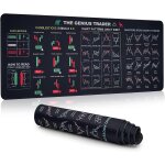 Tapis de souris - grand sous - main antidrapant 30 x 80 cm avec mode graphique de trading pour dbutants ...