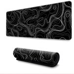 Tapis de souris de grande taille le noir m