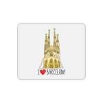 Tapis de souris i love barcelona sagrada familia