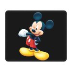 Tapis de souris de jeu personnalise avec base en caoutchouc antiderapant, motif mickey mouse et minnie, ...