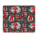Tapis de souris de jeu personnalise avec base en caoutchouc antiderapant, motif ttes de spider - man, ...
