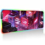 Tapis de souris de jeu rgb asus rog, accessoires d'ordinateur, sous - clavier, rtro4. 2, led, tapis ...
