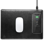 Tapis souris noir + emplacement charge � induction norme qi