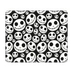 Tapis de souris personnalise halloween squelette jack skellington base en caoutchouc antiderapant tapis ...