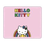 Tapis de souris personnalise hello kitty anime, antiderapant, en caoutchouc, avec bords cousus durables, ...