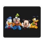 Tapis de souris personnalise mickey mouse, antiderapant, en caoutchouc, avec bords cousus durables, pour ...