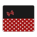 Tapis de souris personnalise minnie mouse polkadot anime, tapis de souris souple avec bords cousus, tapis ...