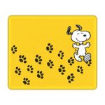 Tapis de souris personnalise avec motif de patte de chien snoopy, avec bord verrouillable, impermeable, ... Tapis de souris personnalise avec motif de patte de chien snoopy, avec bord verrouillable, impermeable, ...