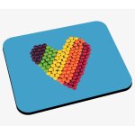 Tapis de souris petits bonbons en forme de coeur amour friandises miam