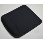 Tapis de souris de poignet carr confortable 1 pice, optique solide bleu noir, souris de jeu ordinateur ...