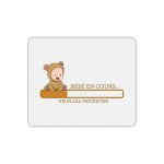 Tapis de souris rectangle bb ourson en cours